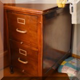 F101. Wooden file cabinet.